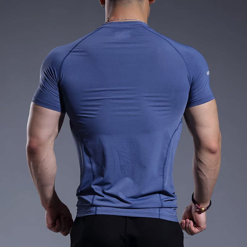 Camiseta Slim Fit para Hombre – Secado Rápido y Alto Rendimiento