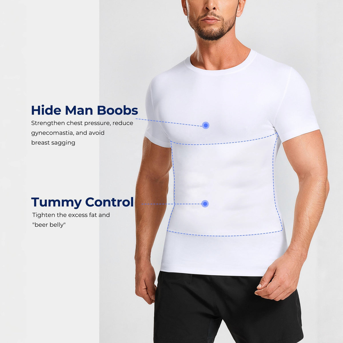Camiseta de Compresión para Hombre – Soporte Muscular y Máximo Rendimiento