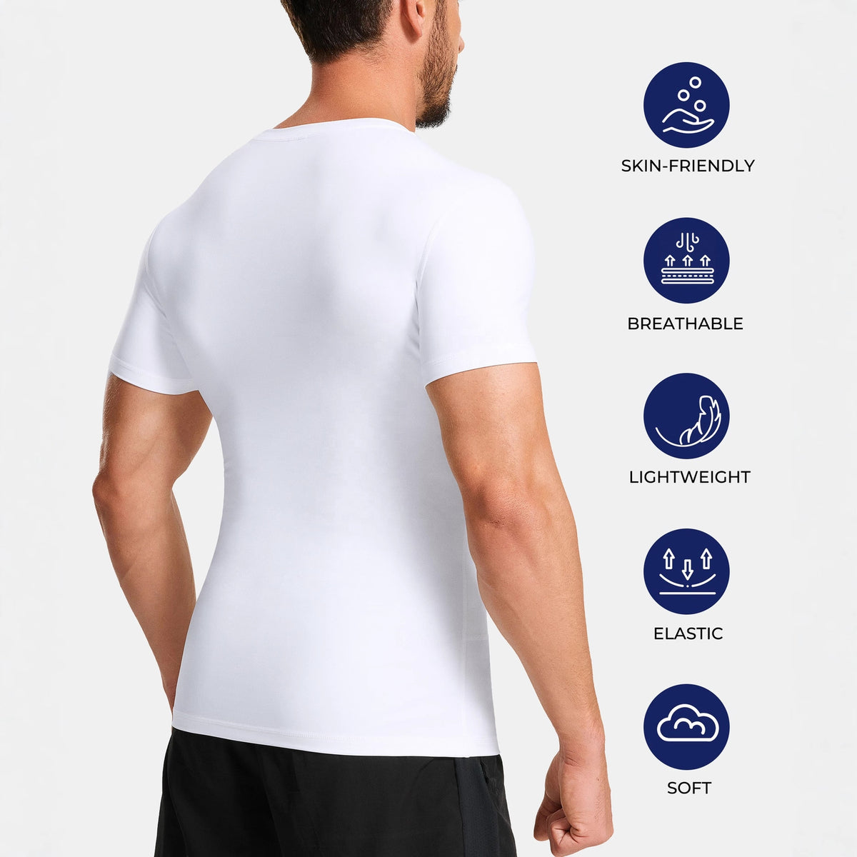 Camiseta de Compresión para Hombre – Soporte Muscular y Máximo Rendimiento