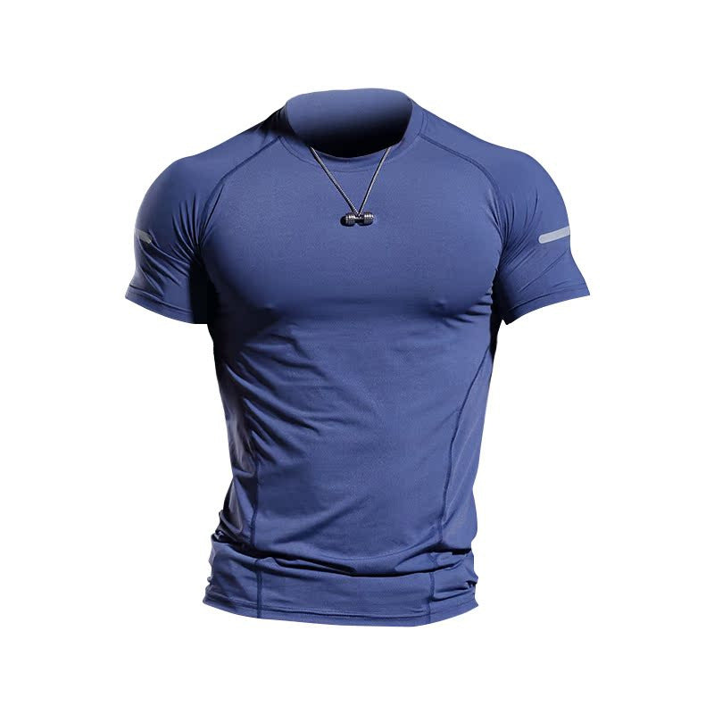 Camiseta Slim Fit para Hombre – Secado Rápido y Alto Rendimiento